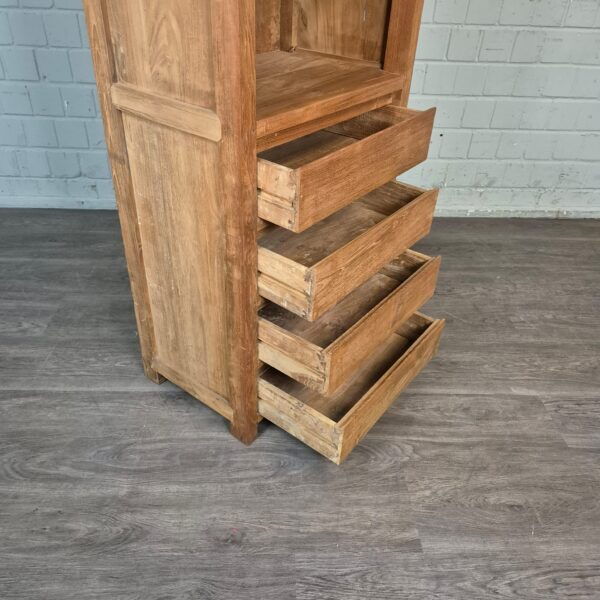 Hochschrank Bücherregal Teakholz 0,64 m – Bild 7