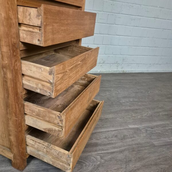 Hochschrank Bücherregal Teakholz 0,64 m – Bild 8