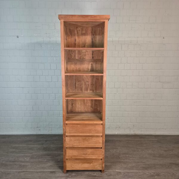 Hochschrank Bücherregal Teakholz 0,64 m – Bild 2