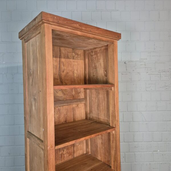 Hochschrank Bücherregal Teakholz 0,64 m – Bild 4