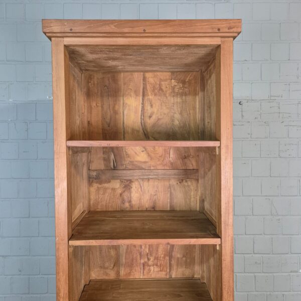Hochschrank Bücherregal Teakholz 0,64 m – Bild 8