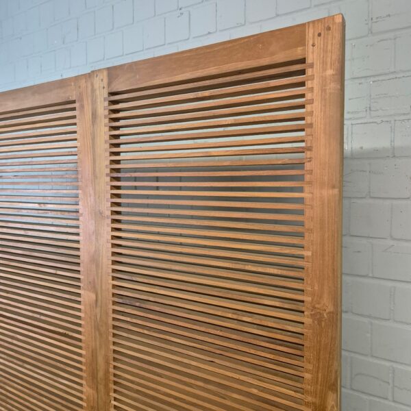 Paravent Raumteiler Teakholz 3 x 0,60 m – Bild 10