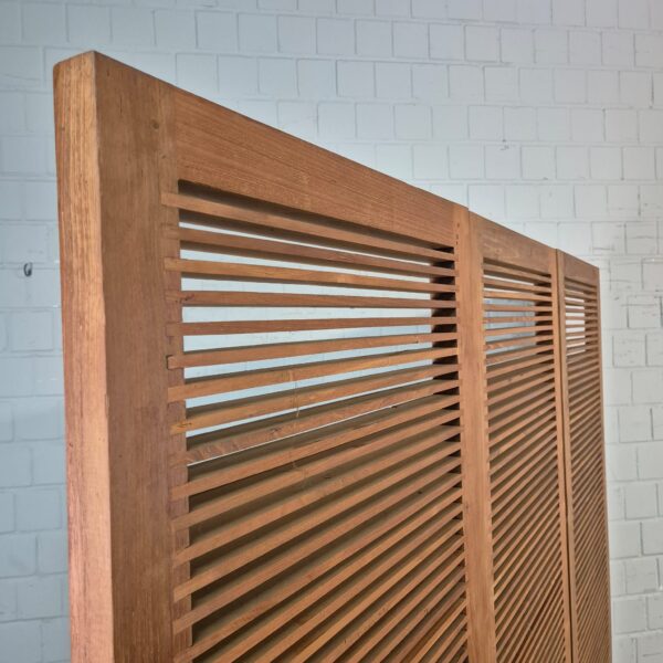 Paravent Raumteiler Teakholz 3 x 0,60 m – Bild 6