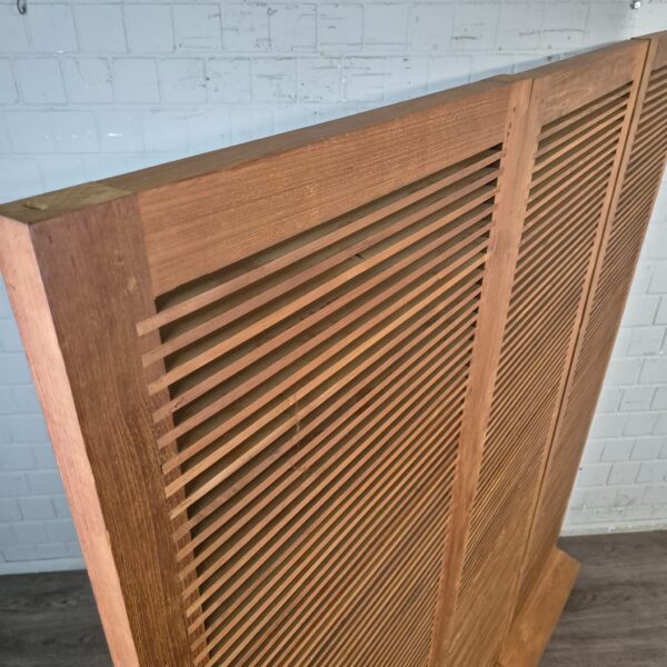 Paravent Raumteiler Teakholz 3 x 0,60 m – Bild 5