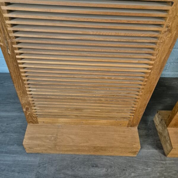 Paravent Raumteiler Teakholz 3 x 0,60 m – Bild 12
