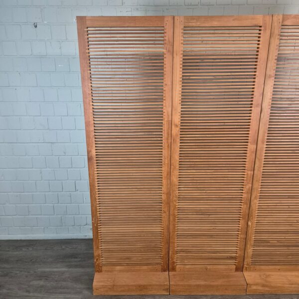 Paravent Raumteiler Teakholz 3 x 0,60 m – Bild 4