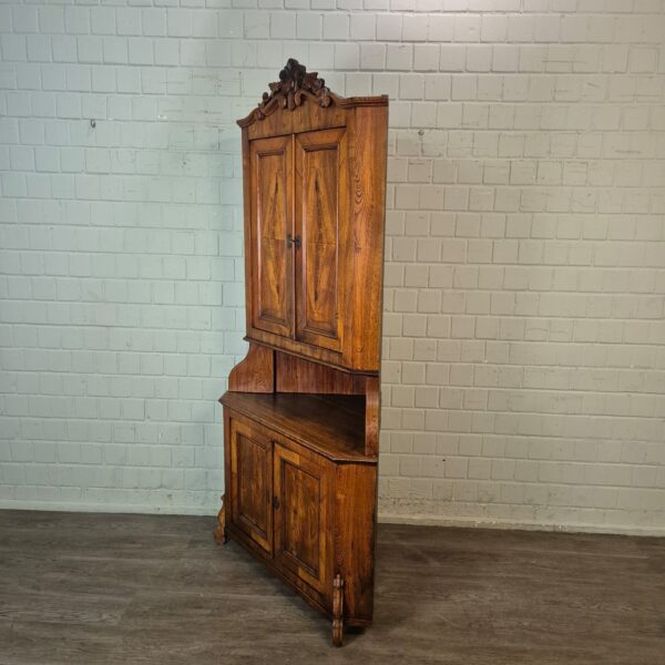 Eckschrank Eckbuffet Louis Philippe 1860 Esche – Bild 3
