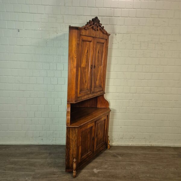 Eckschrank Eckbuffet Louis Philippe 1860 Esche – Bild 2