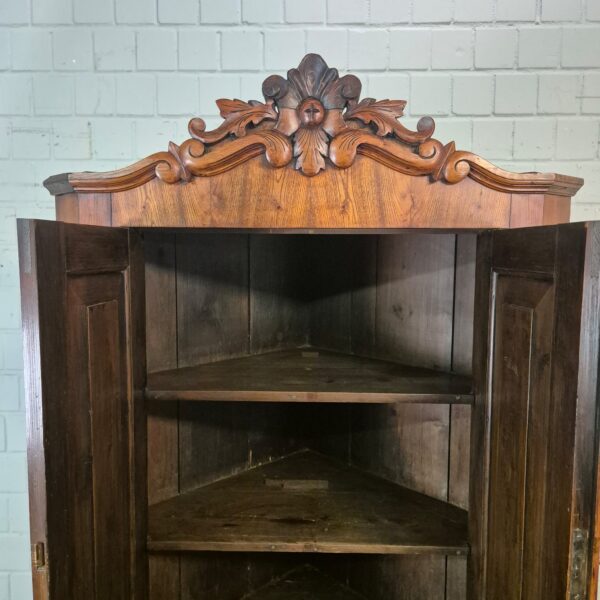 Eckschrank Eckbuffet Louis Philippe 1860 Esche – Bild 10