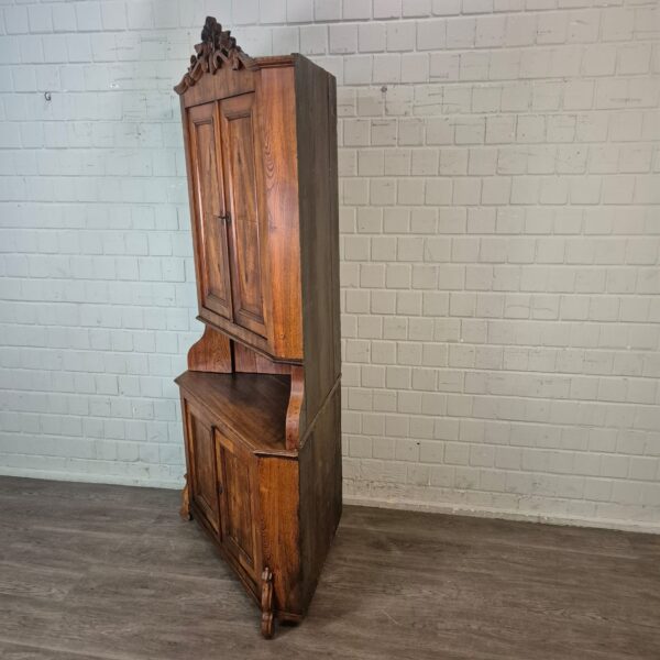 Eckschrank Eckbuffet Louis Philippe 1860 Esche – Bild 4