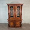 Vitrine Bücherschrank Gründerzeit 1880 Nussbaum – Bild 2