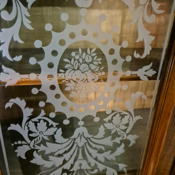 Vitrine Bücherschrank Gründerzeit 1880 Nussbaum – Bild 13