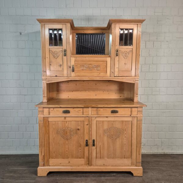 Buffetschrank Schrank Jugendstil 1900 Kiefer – Bild 2