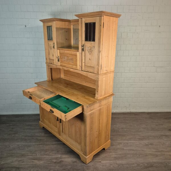 Buffetschrank Schrank Jugendstil 1900 Kiefer – Bild 17