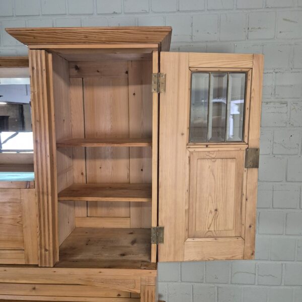 Buffetschrank Schrank Jugendstil 1900 Kiefer – Bild 15