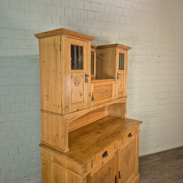 Buffetschrank Schrank Jugendstil 1900 Kiefer – Bild 3