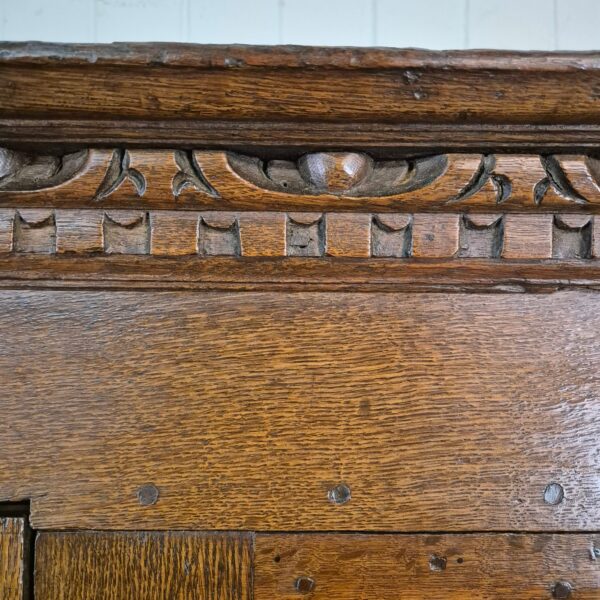 Schrank Geschirrschrank Barock 1750 Eiche – Bild 7