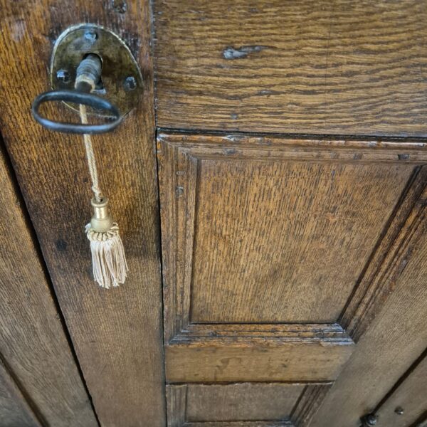 Schrank Geschirrschrank Barock 1750 Eiche – Bild 10