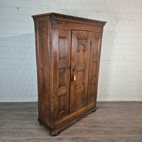 Schrank Geschirrschrank Barock 1750 Eiche