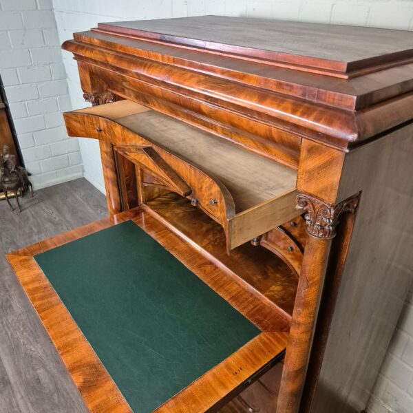 Sekretär Biedermeier 1840 Mahagoni – Bild 15