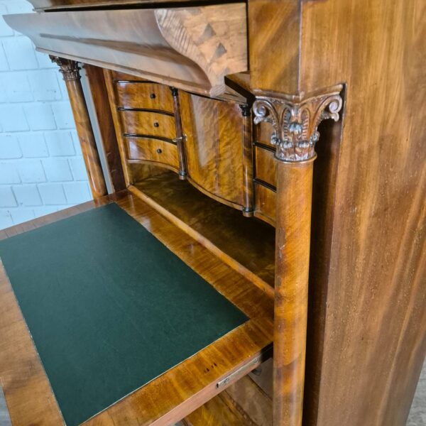 Sekretär Biedermeier 1840 Mahagoni – Bild 14