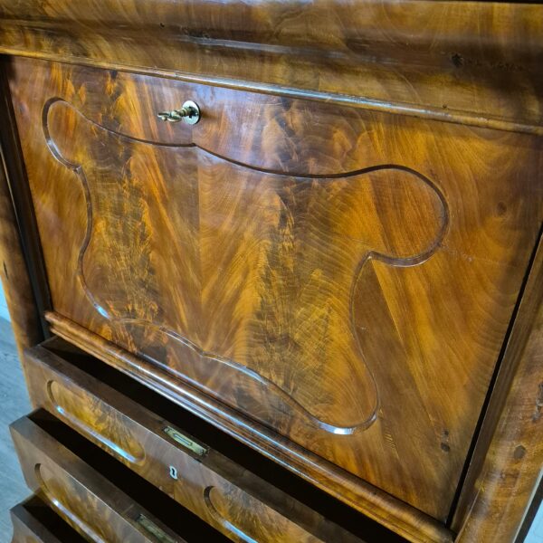 Sekretär Biedermeier 1840 Mahagoni – Bild 9