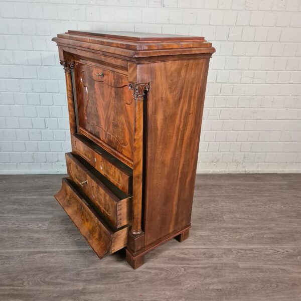 Sekretär Biedermeier 1840 Mahagoni – Bild 16