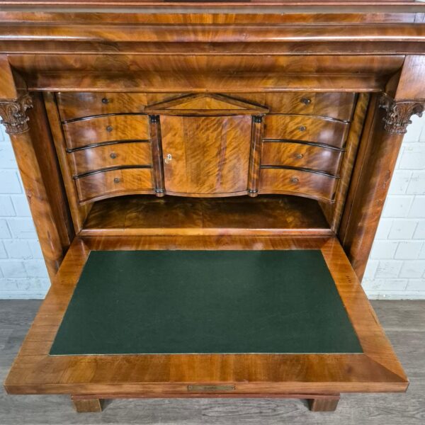 Sekretär Biedermeier 1840 Mahagoni – Bild 10
