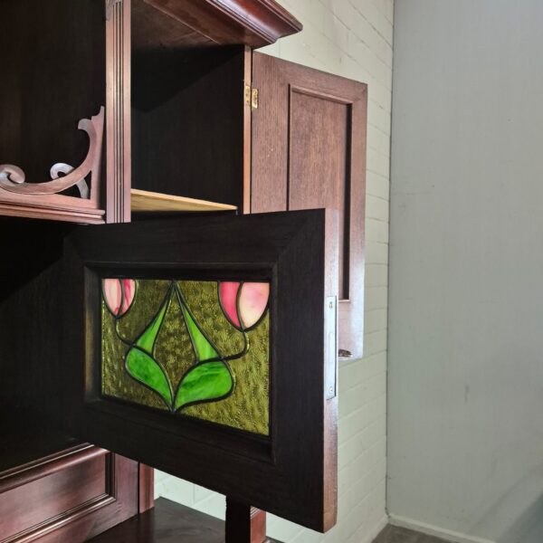 Buffetschrank Schrank Jugendstil 1910 Nussbaum – Bild 21