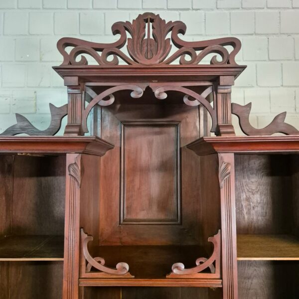 Buffetschrank Schrank Jugendstil 1910 Nussbaum – Bild 19