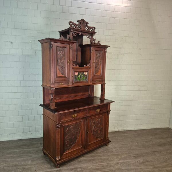Buffetschrank Schrank Jugendstil 1910 Nussbaum