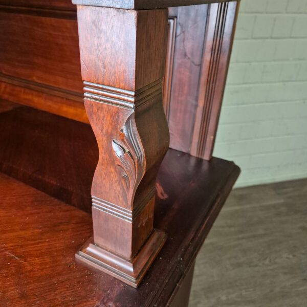 Buffetschrank Schrank Jugendstil 1910 Nussbaum – Bild 10