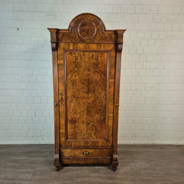 Kleiderschrank Schrank Gründerzeit 1880 Nussbaum – Bild 2