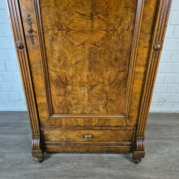 Kleiderschrank Schrank Gründerzeit 1880 Nussbaum – Bild 5