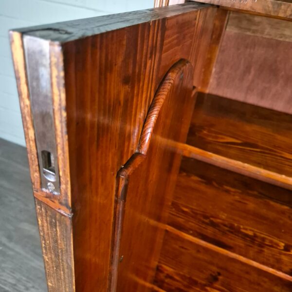 Vertiko mit Aufsatz Louis Philippe 1860 Nussbaum – Bild 11