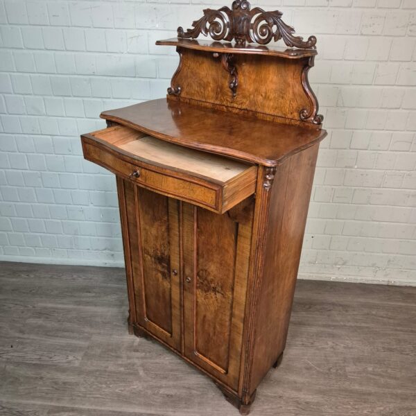Vertiko mit Aufsatz Louis Philippe 1860 Nussbaum – Bild 13