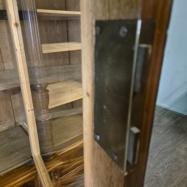 Vitrine Bücherschrank Gründerzeit 1880 Nussbaum – Bild 19
