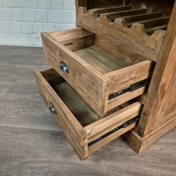 Weinschrank Vitrine Teakholz 0,67 m – Bild 9