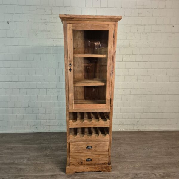 Weinschrank Vitrine Teakholz 0,67 m – Bild 3