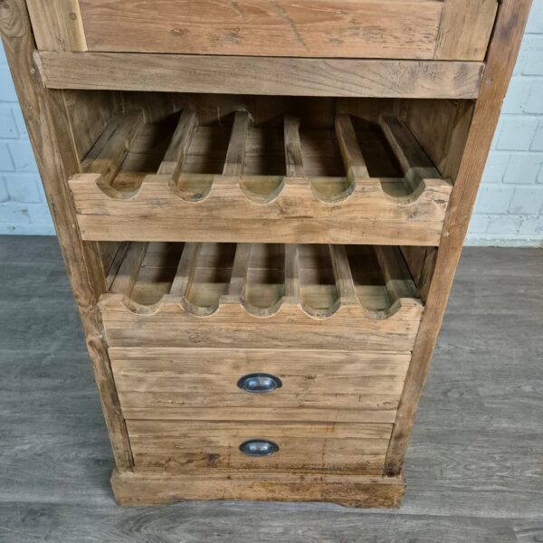 Weinschrank Vitrine Teakholz 0,67 m – Bild 4