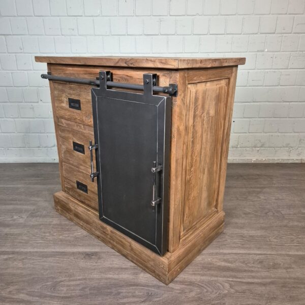 Kommode Beistellschrank Teakholz 0,91 m – Bild 4