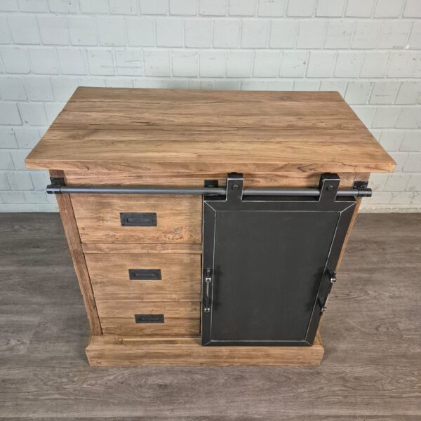 Kommode Beistellschrank Teakholz 0,91 m – Bild 3
