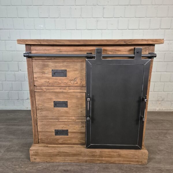 Kommode Beistellschrank Teakholz 0,91 m – Bild 2