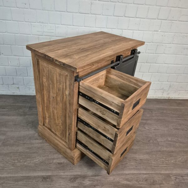 Kommode Beistellschrank Teakholz 0,91 m – Bild 13