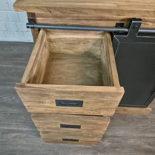 Kommode Beistellschrank Teakholz 0,91 m – Bild 14