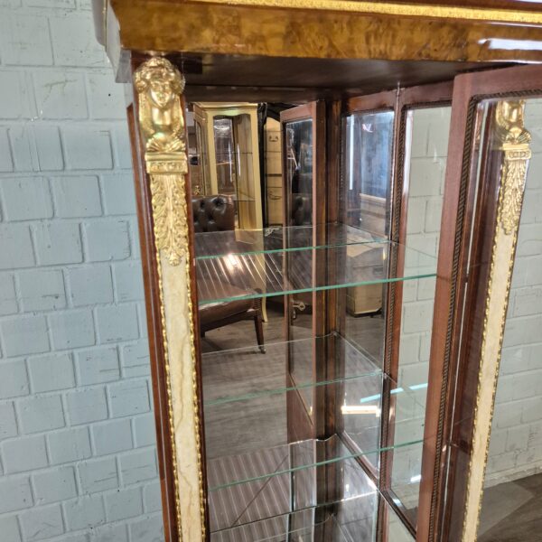 Vitrine Nussbaum Empirestil 0,66 m – Bild 16