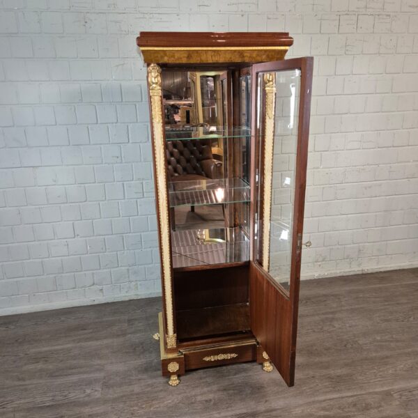 Vitrine Nussbaum Empirestil 0,66 m – Bild 15