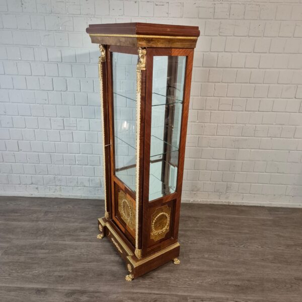 Vitrine Nussbaum Empirestil 0,66 m – Bild 3