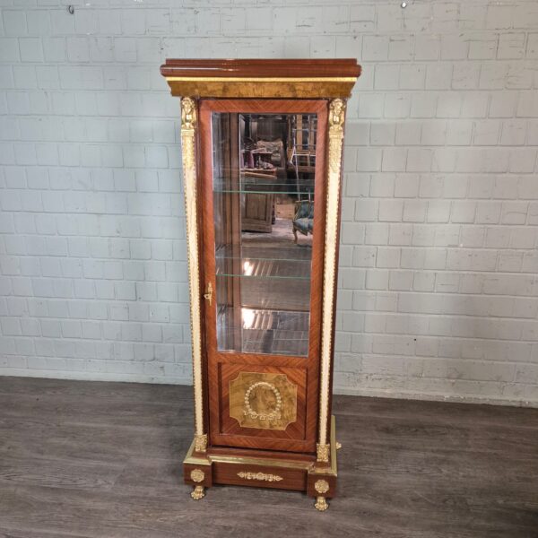 Vitrine Nussbaum Empirestil 0,66 m – Bild 2