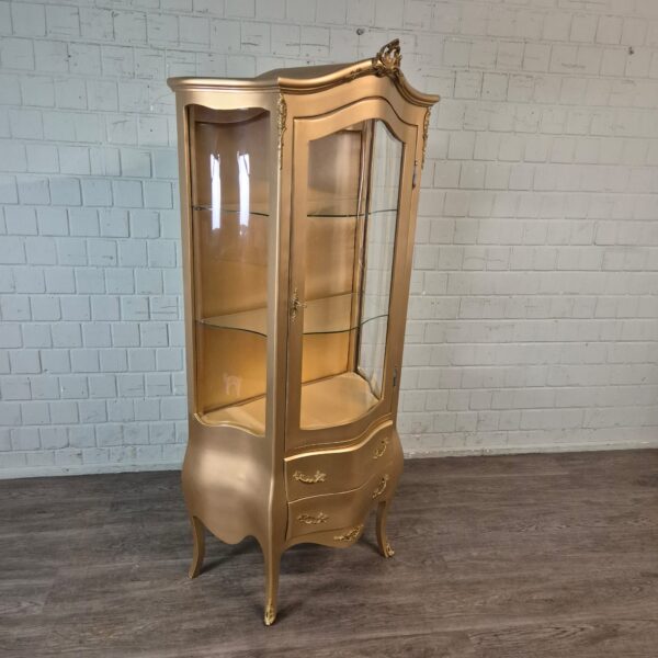Vitrine Barockstil Gold 0,84 m